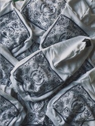 NEW !! Paisley back print hoodie French Bulldog